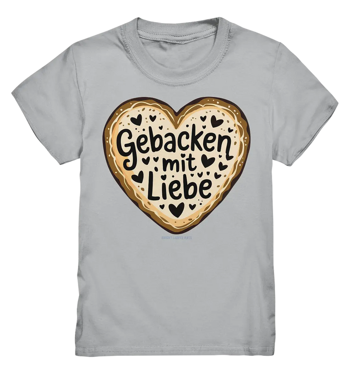 Gebacken mit Liebe – Herzgebäck - Kids Premium Shirt Bright Lights Arts