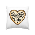 Gebacken mit Liebe – Herzgebäck - Kissen 40x40cm Bright Lights Arts