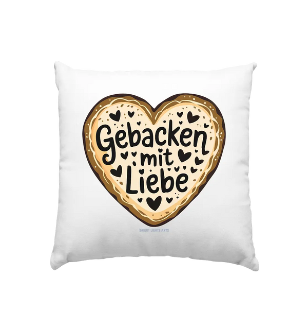 Gebacken mit Liebe – Herzgebäck - Kissen 40x40cm Bright Lights Arts