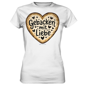 Gebacken mit Liebe – Herzgebäck - Ladies Premium Shirt Bright Lights Arts