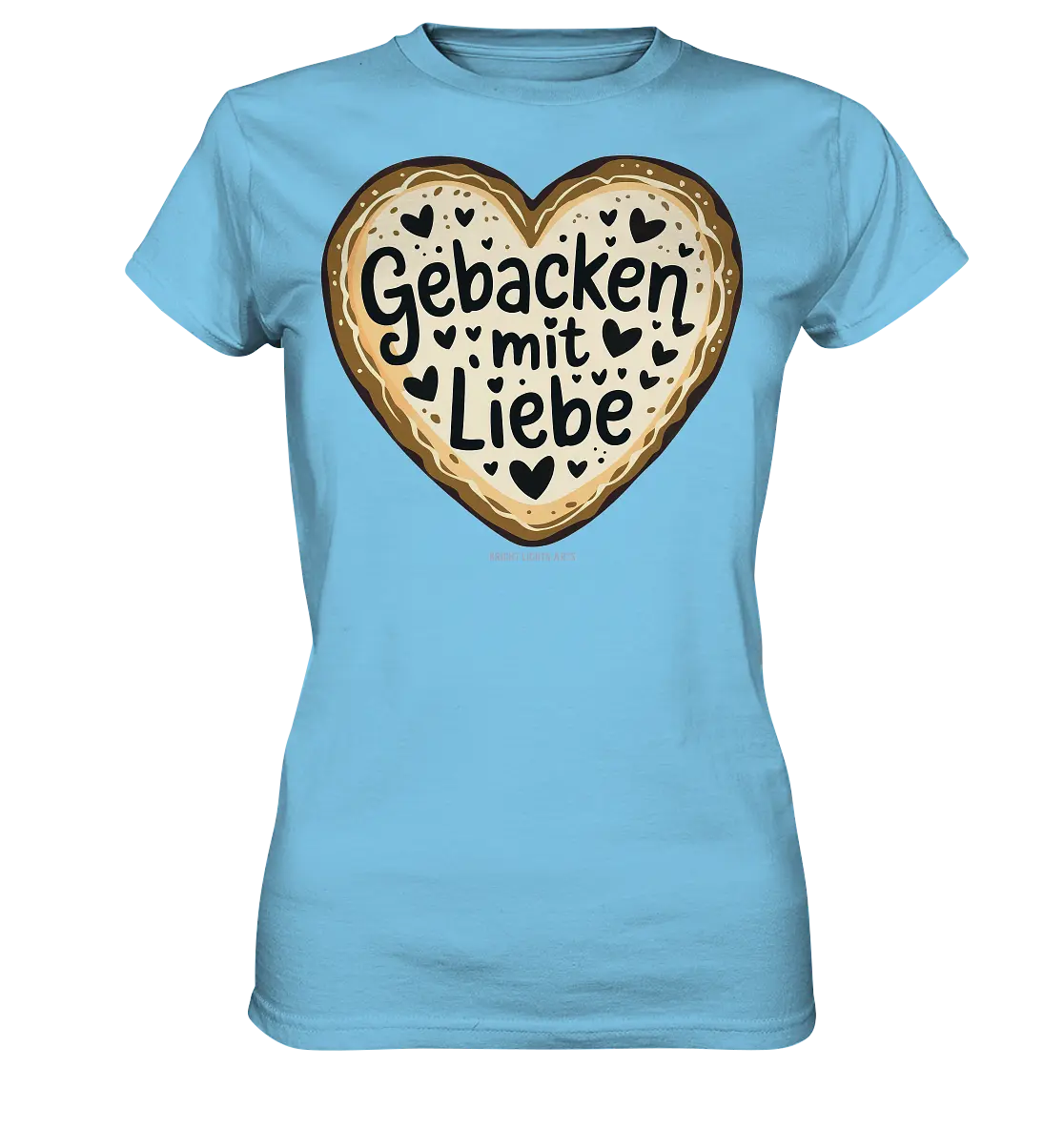Gebacken mit Liebe – Herzgebäck - Ladies Premium Shirt Bright Lights Arts