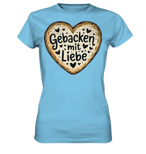 Gebacken mit Liebe – Herzgebäck - Ladies Premium Shirt Bright Lights Arts