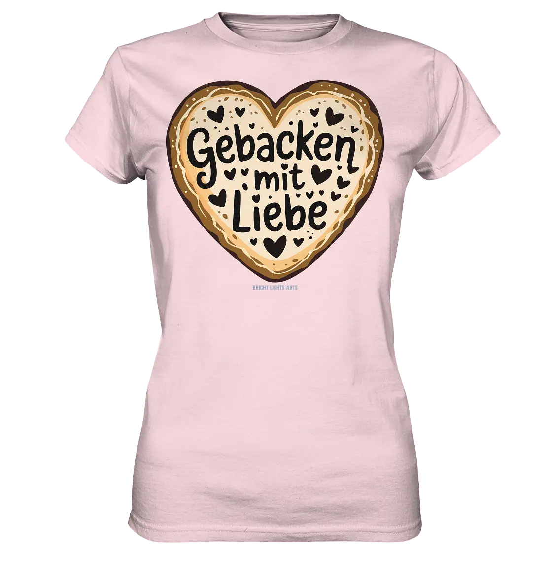 Gebacken mit Liebe – Herzgebäck - Ladies Premium Shirt Bright Lights Arts