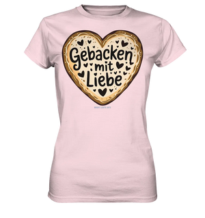 Gebacken mit Liebe – Herzgebäck - Ladies Premium Shirt Bright Lights Arts