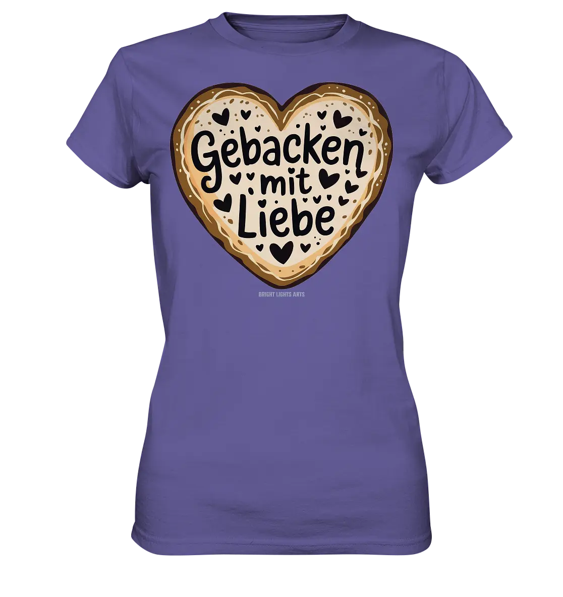Gebacken mit Liebe – Herzgebäck - Ladies Premium Shirt Bright Lights Arts
