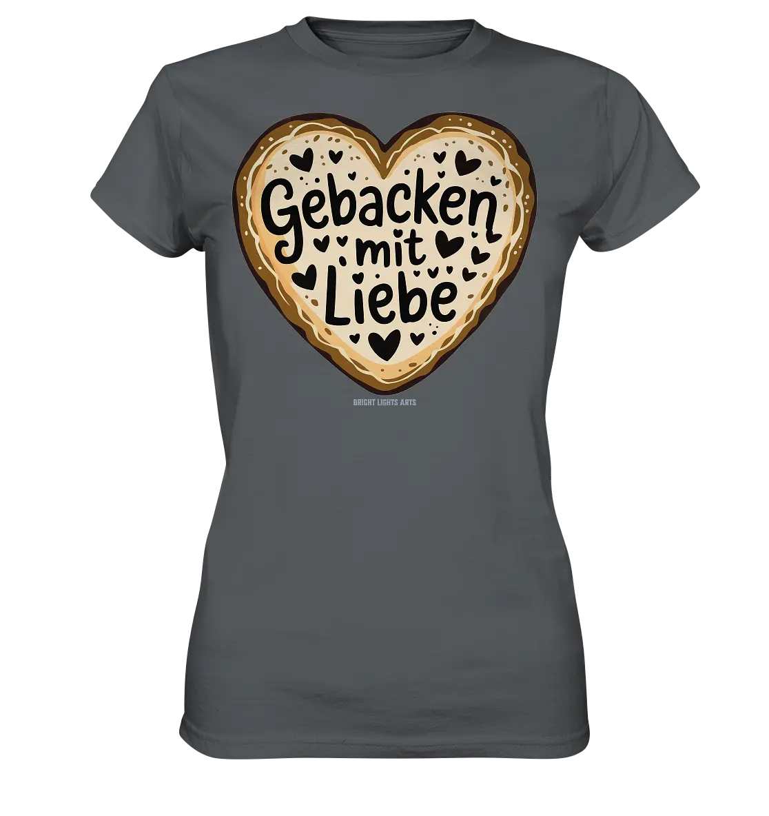 Gebacken mit Liebe – Herzgebäck - Ladies Premium Shirt Bright Lights Arts