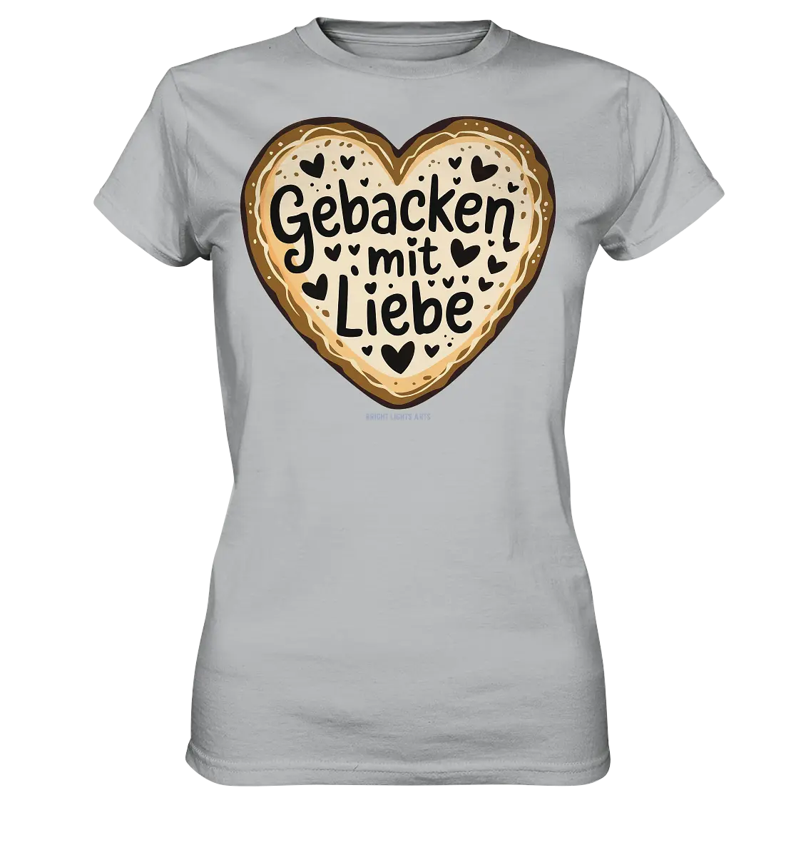 Gebacken mit Liebe – Herzgebäck - Ladies Premium Shirt Bright Lights Arts