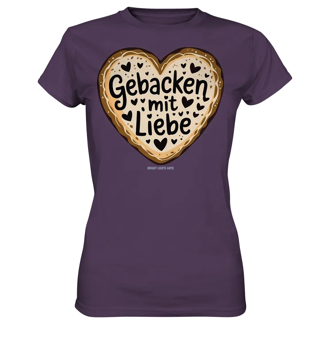 Gebacken mit Liebe – Herzgebäck - Ladies Premium Shirt Bright Lights Arts