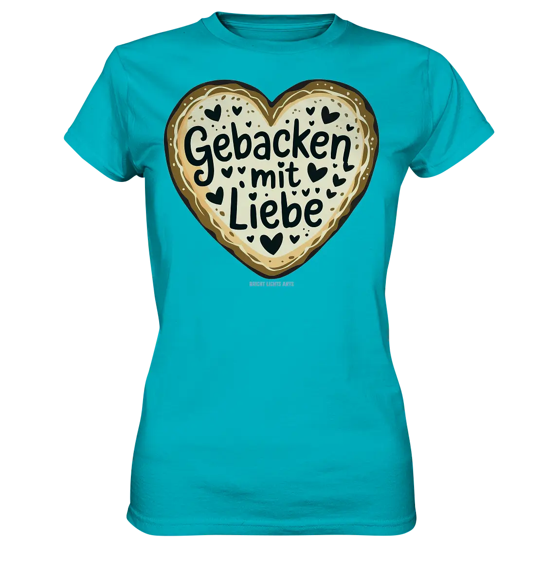 Gebacken mit Liebe – Herzgebäck - Ladies Premium Shirt Bright Lights Arts