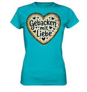 Gebacken mit Liebe – Herzgebäck - Ladies Premium Shirt Bright Lights Arts