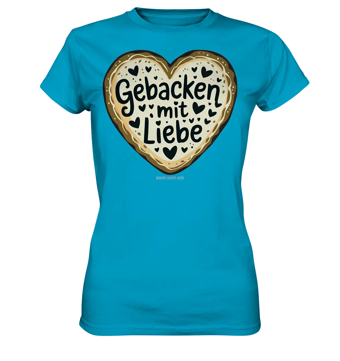 Gebacken mit Liebe – Herzgebäck - Ladies Premium Shirt Bright Lights Arts