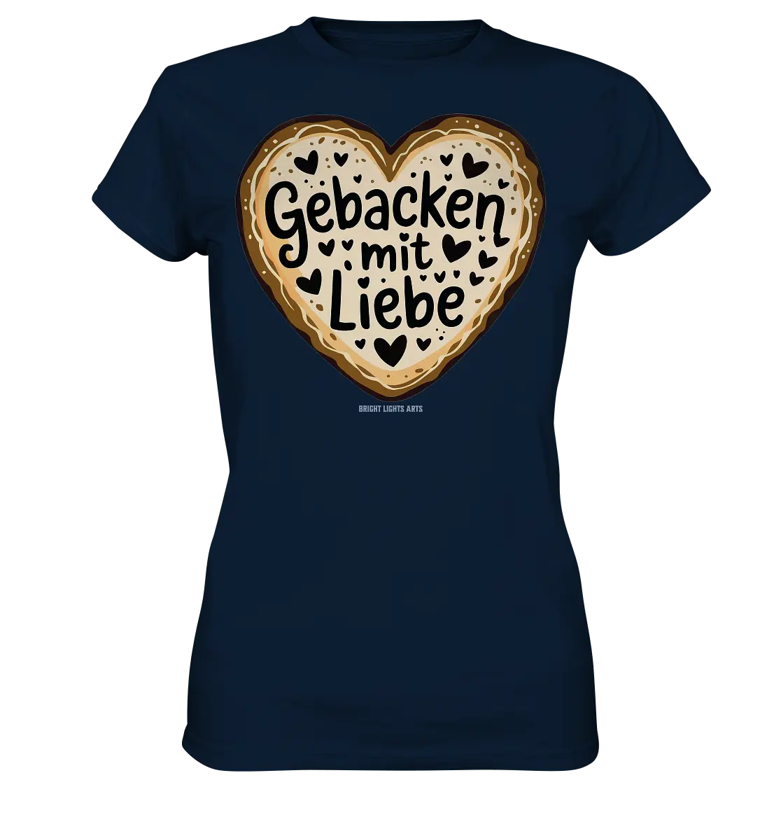 Gebacken mit Liebe – Herzgebäck - Ladies Premium Shirt Bright Lights Arts