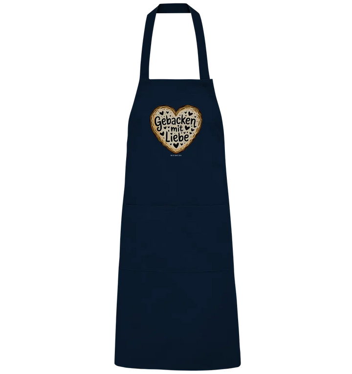 Gebacken mit Liebe – Herzgebäck - Organic Grillschürze Bright Lights Arts