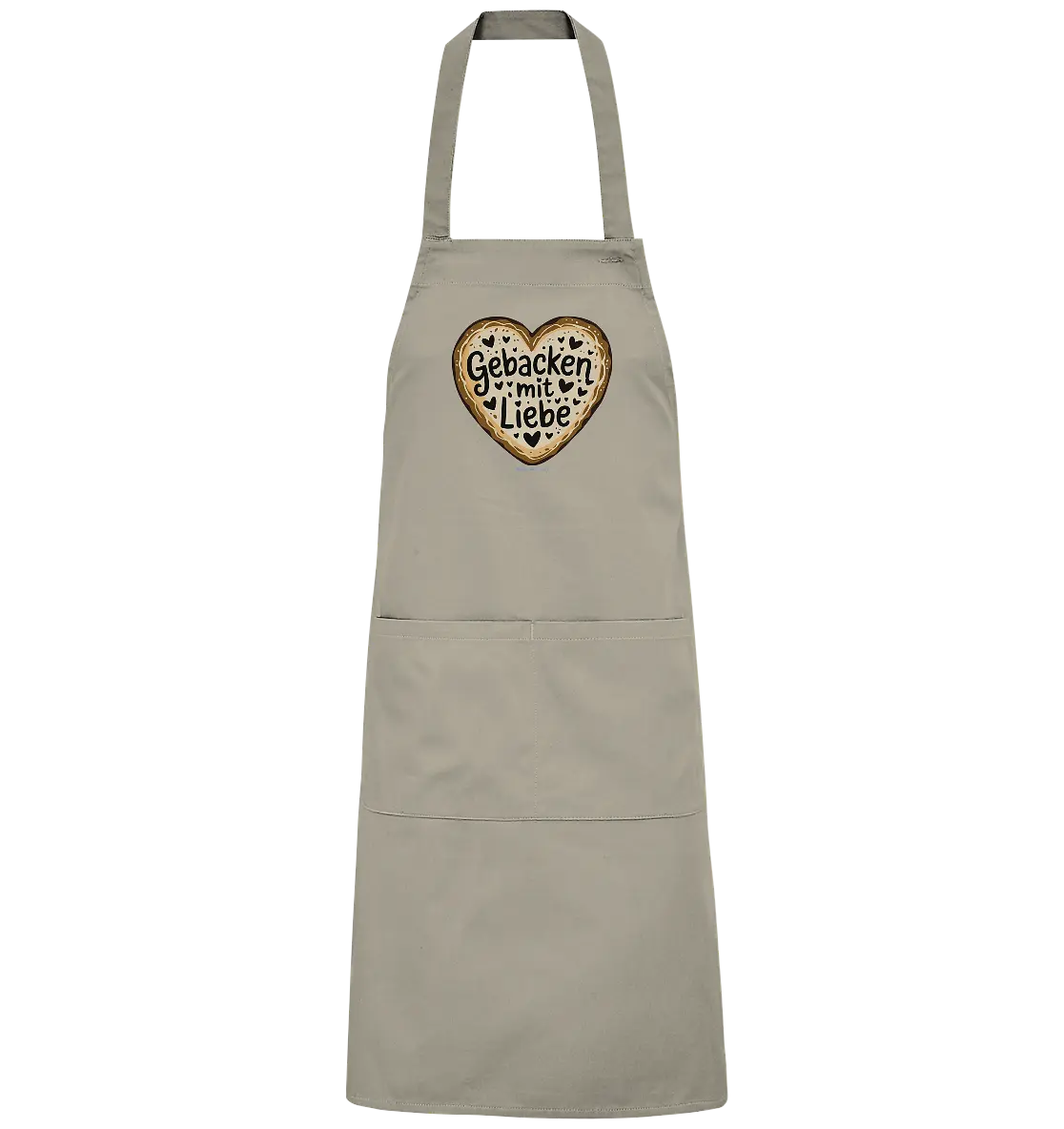 Gebacken mit Liebe – Herzgebäck - Organic Grillschürze Bright Lights Arts