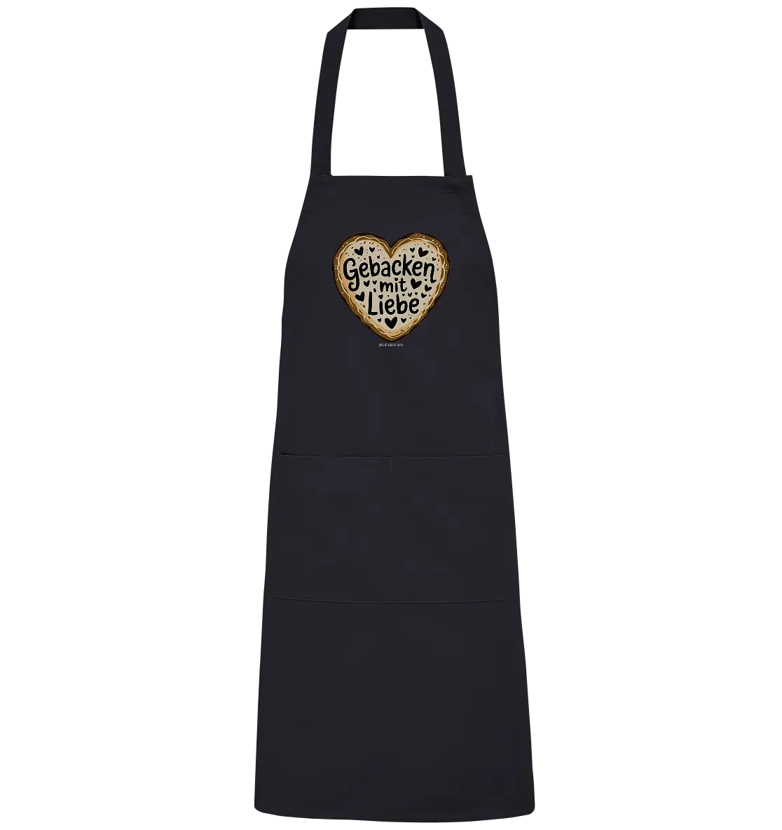 Gebacken mit Liebe – Herzgebäck - Organic Grillschürze Bright Lights Arts