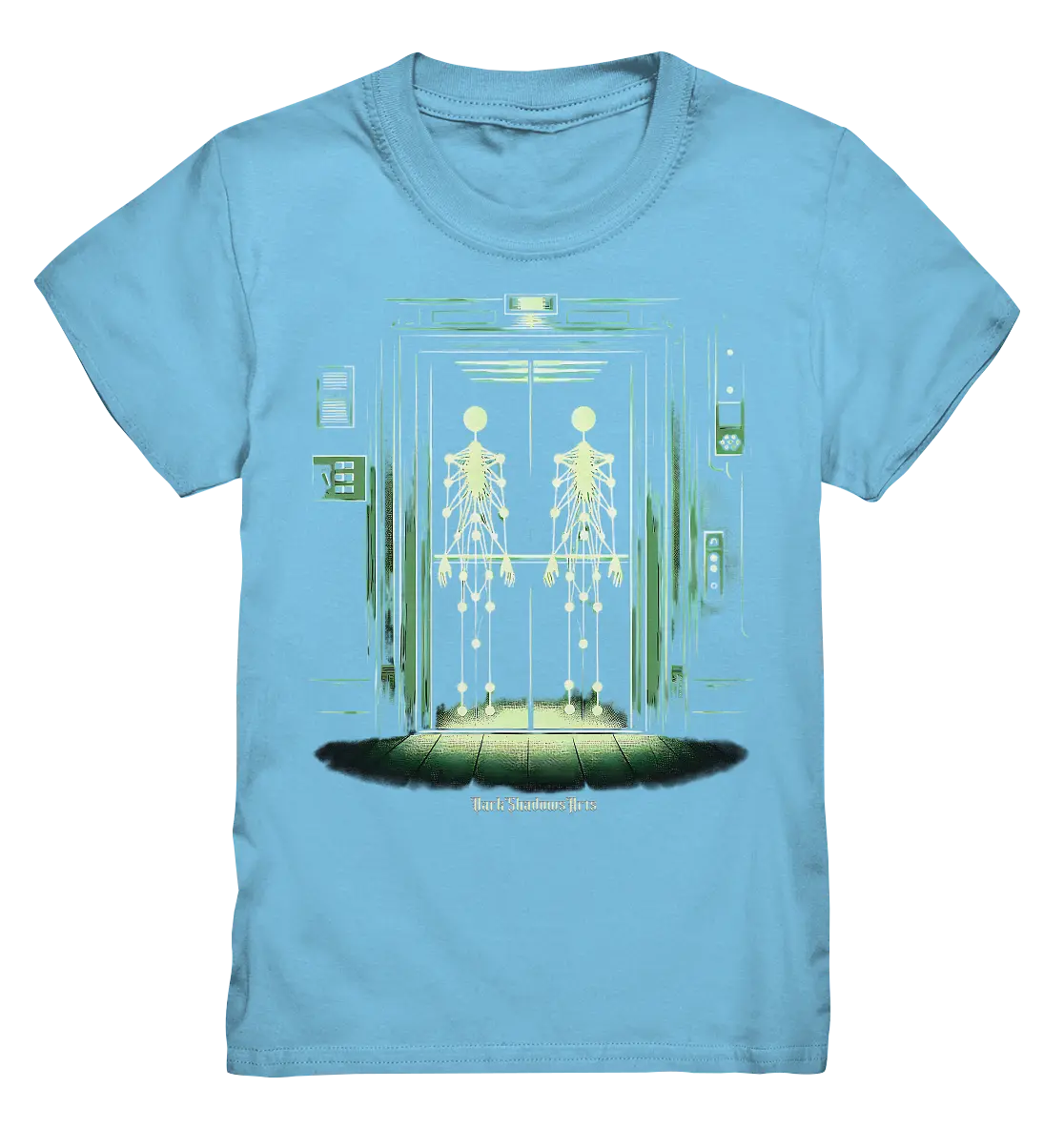 Geisterjagd im alten Aufzug Kinect Spuk - Kids Premium Shirt Bright Lights Arts