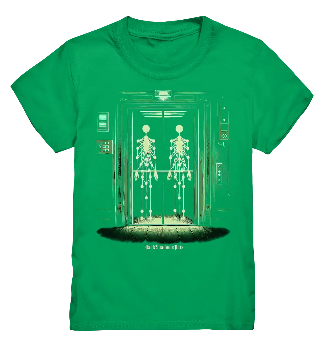 Geisterjagd im alten Aufzug Kinect Spuk - Kids Premium Shirt Bright Lights Arts