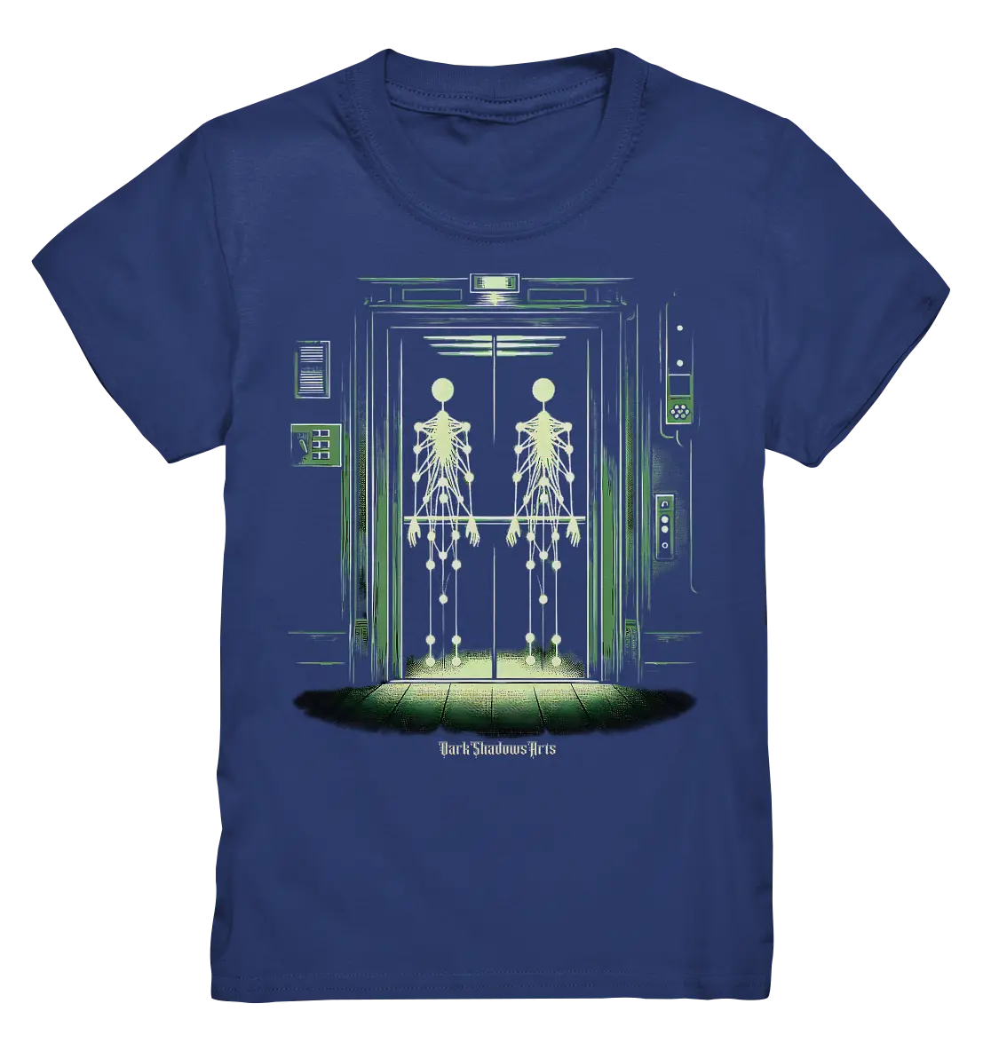 Geisterjagd im alten Aufzug Kinect Spuk - Kids Premium Shirt Bright Lights Arts