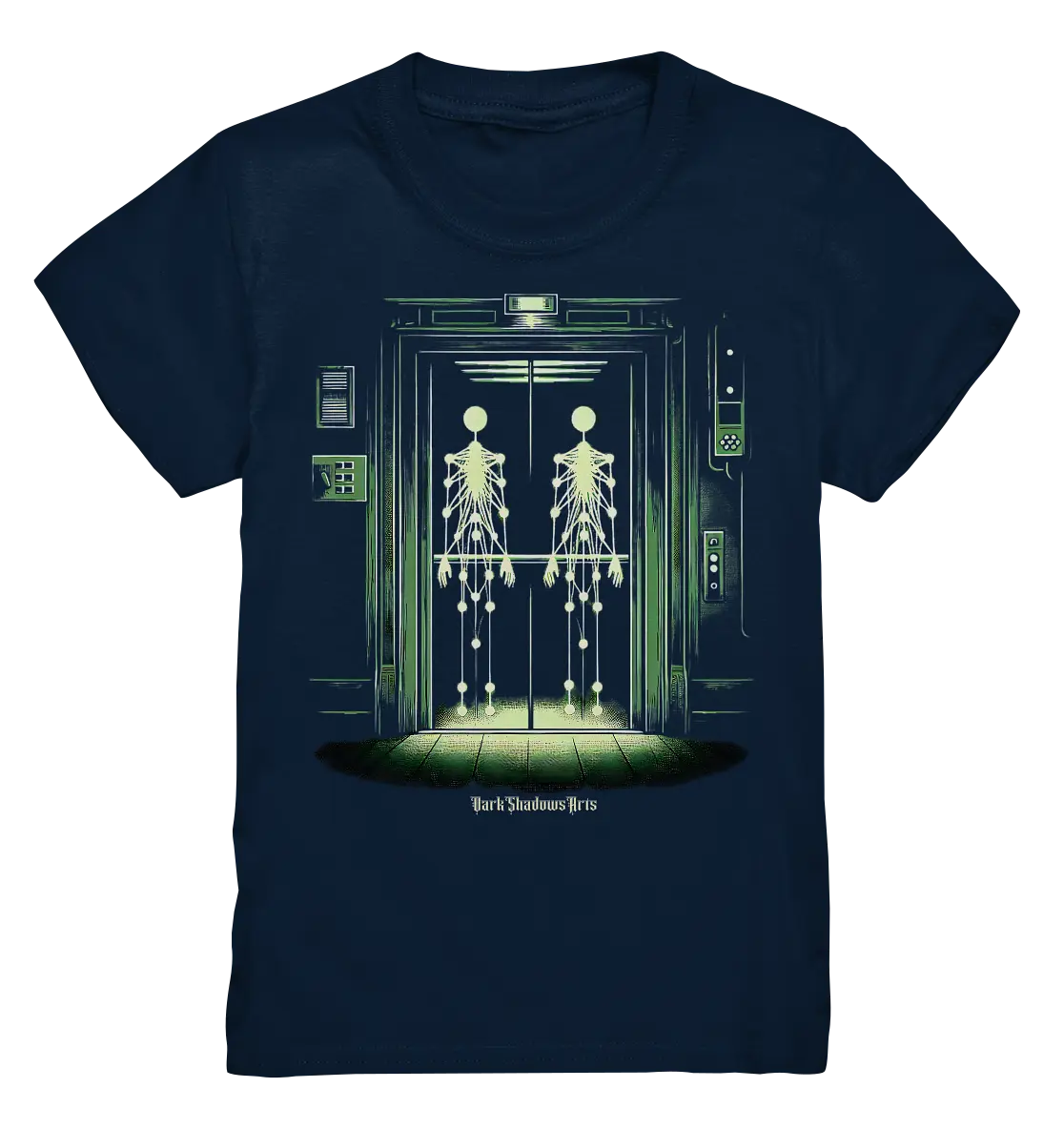 Geisterjagd im alten Aufzug Kinect Spuk - Kids Premium Shirt Bright Lights Arts