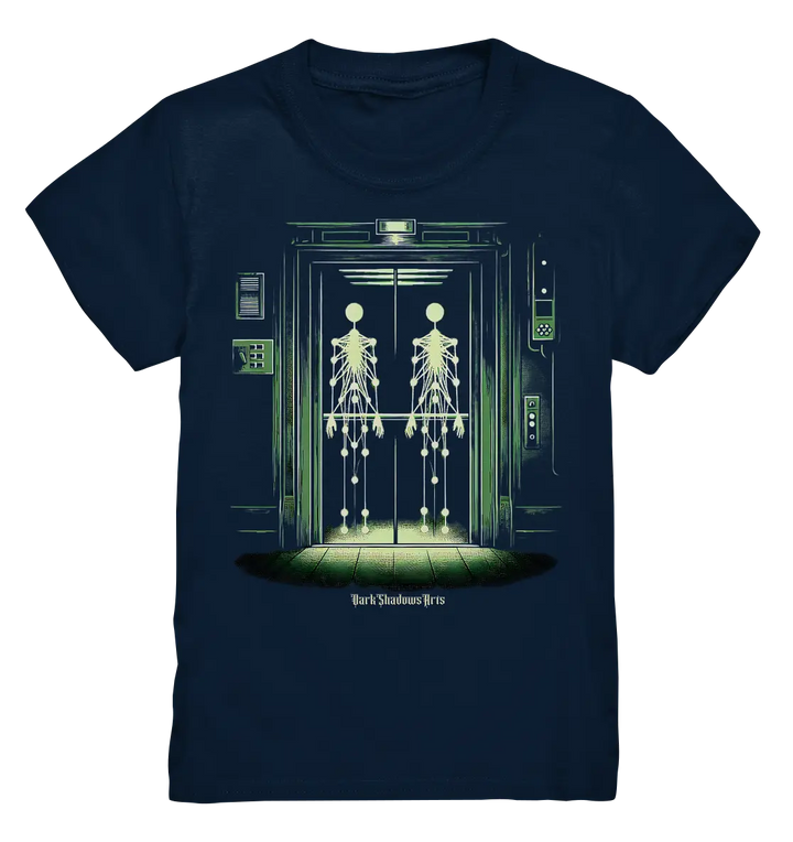 Geisterjagd im alten Aufzug Kinect Spuk - Kids Premium Shirt Bright Lights Arts