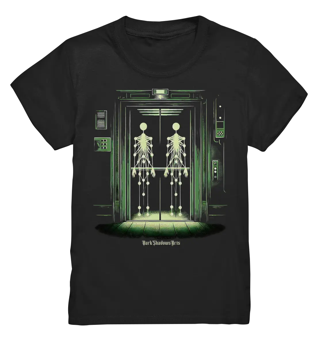 Geisterjagd im alten Aufzug Kinect Spuk - Kids Premium Shirt Bright Lights Arts