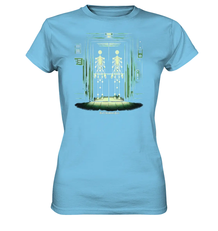 Geisterjagd im alten Aufzug Kinect Spuk - Ladies Premium Shirt Bright Lights Arts