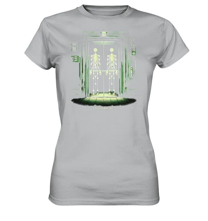 Geisterjagd im alten Aufzug Kinect Spuk - Ladies Premium Shirt Bright Lights Arts