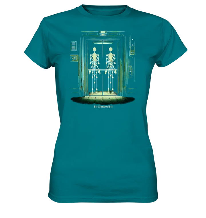 Geisterjagd im alten Aufzug Kinect Spuk - Ladies Premium Shirt Bright Lights Arts
