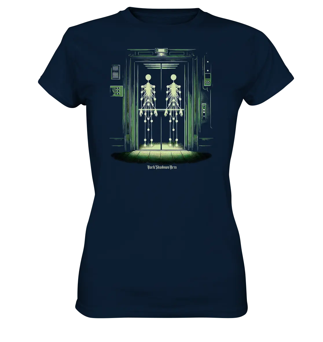 Geisterjagd im alten Aufzug Kinect Spuk - Ladies Premium Shirt Bright Lights Arts