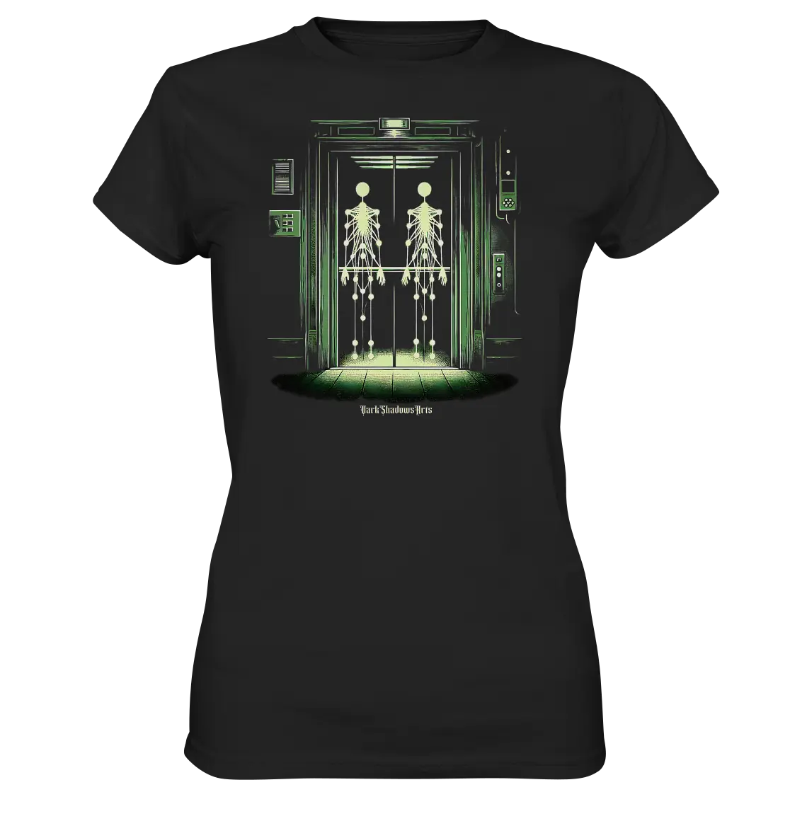 Geisterjagd im alten Aufzug Kinect Spuk - Ladies Premium Shirt Bright Lights Arts