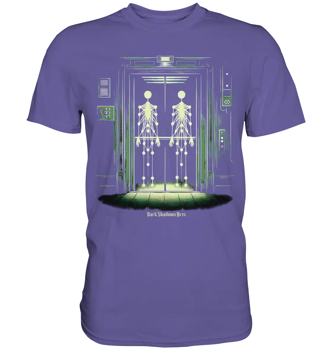 Geisterjagd im alten Aufzug Kinect Spuk - Premium Shirt Bright Lights Arts