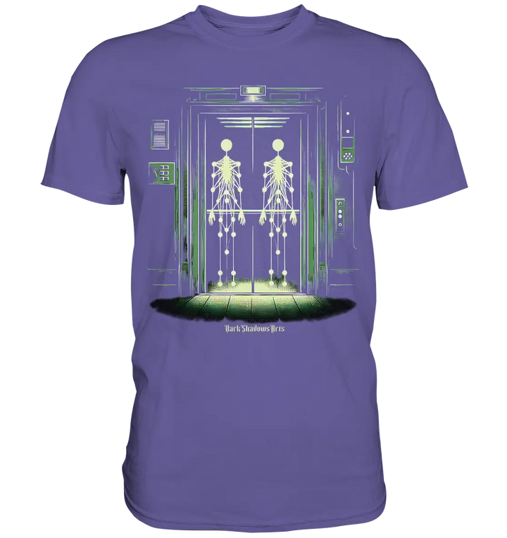 Geisterjagd im alten Aufzug Kinect Spuk - Premium Shirt Bright Lights Arts