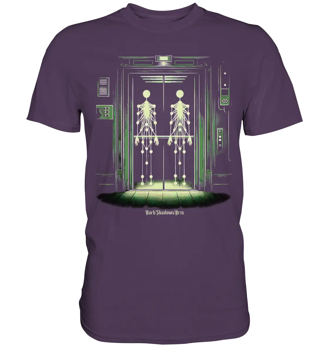 Geisterjagd im alten Aufzug Kinect Spuk - Premium Shirt Bright Lights Arts