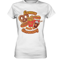 Genuss Made in Germany – Imbissliebe im Cartoon-Stil - Ladies Premium Shirt Bright Lights Arts
