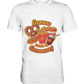 Genuss Made in Germany – Imbissliebe im Cartoon-Stil - Premium Shirt Bright Lights Arts