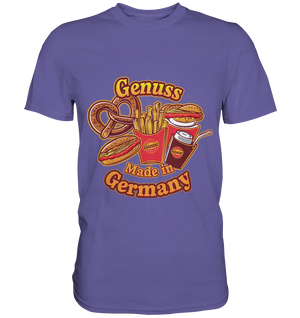 Genuss Made in Germany – Imbissliebe im Cartoon-Stil - Premium Shirt Bright Lights Arts