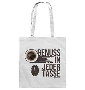 Genuss in jeder Tasse – Minimalistisches Kaffeeglück - Baumwolltasche Bright Lights Arts