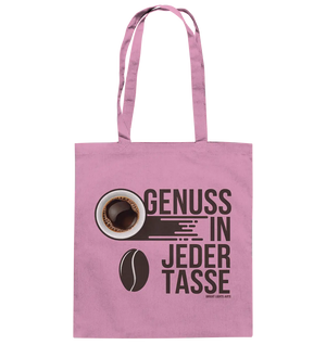Genuss in jeder Tasse – Minimalistisches Kaffeeglück - Baumwolltasche Bright Lights Arts