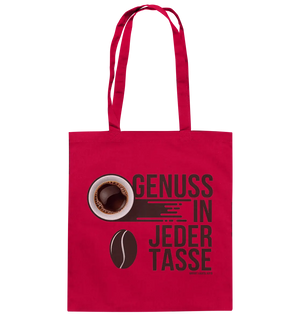 Genuss in jeder Tasse – Minimalistisches Kaffeeglück - Baumwolltasche Bright Lights Arts