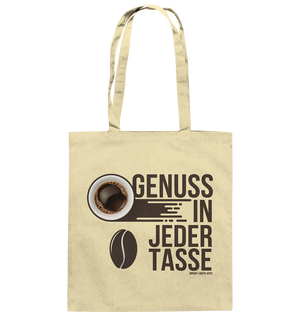 Genuss in jeder Tasse – Minimalistisches Kaffeeglück - Baumwolltasche Bright Lights Arts