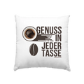 Genuss in jeder Tasse – Minimalistisches Kaffeeglück - Kissen 40x40cm Bright Lights Arts
