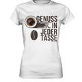 Genuss in jeder Tasse – Minimalistisches Kaffeeglück - Ladies Premium Shirt Bright Lights Arts