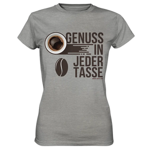 Genuss in jeder Tasse – Minimalistisches Kaffeeglück - Ladies Premium Shirt Bright Lights Arts