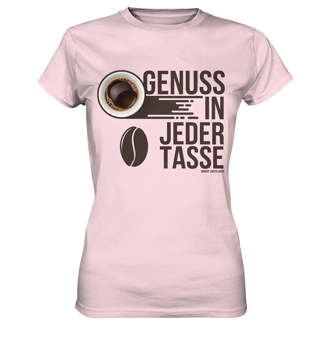 Genuss in jeder Tasse – Minimalistisches Kaffeeglück - Ladies Premium Shirt Bright Lights Arts