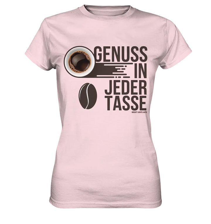 Genuss in jeder Tasse – Minimalistisches Kaffeeglück - Ladies Premium Shirt Bright Lights Arts