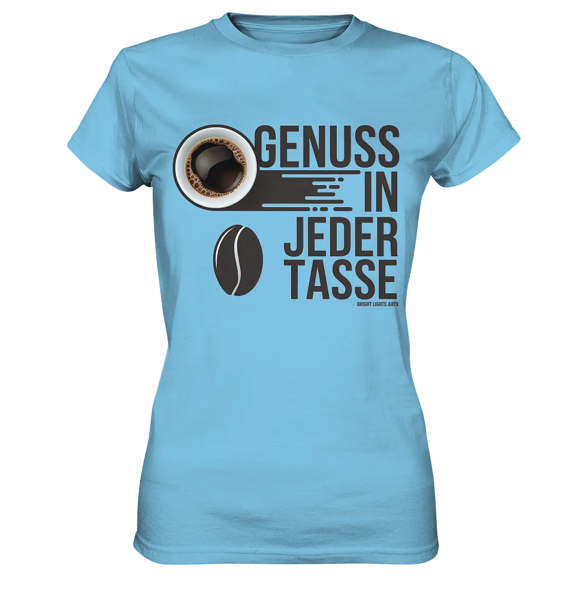 Genuss in jeder Tasse – Minimalistisches Kaffeeglück - Ladies Premium Shirt Bright Lights Arts