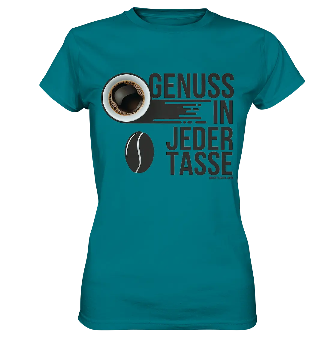 Genuss in jeder Tasse – Minimalistisches Kaffeeglück - Ladies Premium Shirt Bright Lights Arts