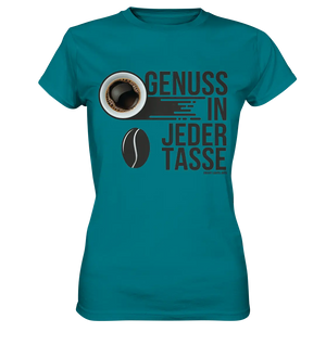 Genuss in jeder Tasse – Minimalistisches Kaffeeglück - Ladies Premium Shirt Bright Lights Arts