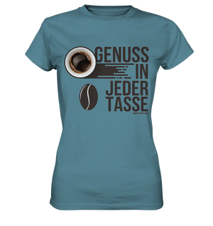 Genuss in jeder Tasse – Minimalistisches Kaffeeglück - Ladies Premium Shirt Bright Lights Arts