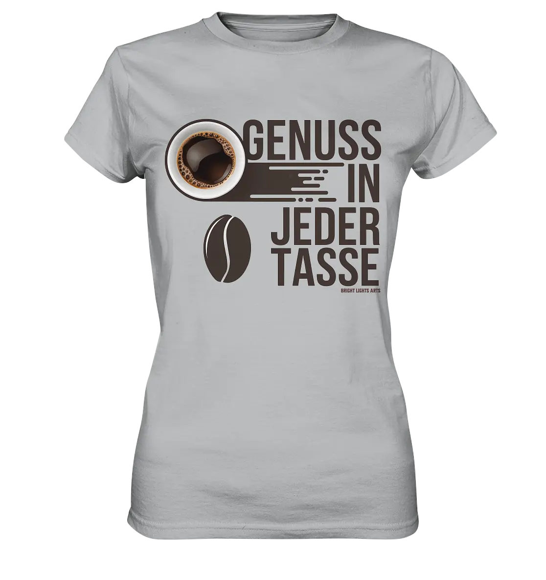 Genuss in jeder Tasse – Minimalistisches Kaffeeglück - Ladies Premium Shirt Bright Lights Arts
